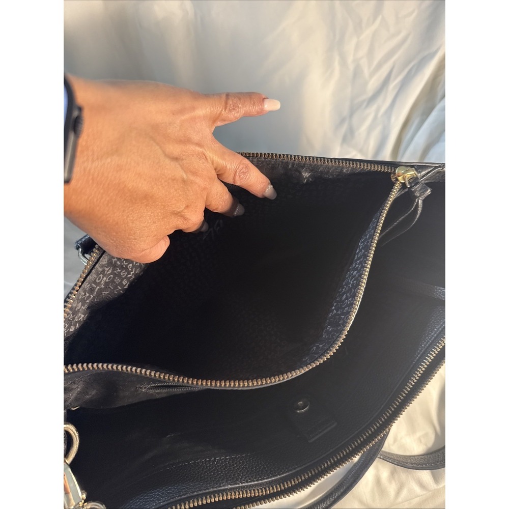 Kate Spade Mulberry Street Leighann Satchel Handbag Black Pebbled Leather - Picture 6 of 12